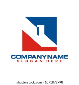 Real estate logo design template vector illustration