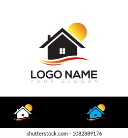 Real Estate Logo Design Template Vector EPS File