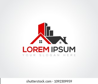 Real Estate Logo Design Template Vector EPS