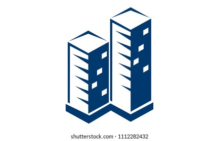 Real Estate Logo Design Template Isolated