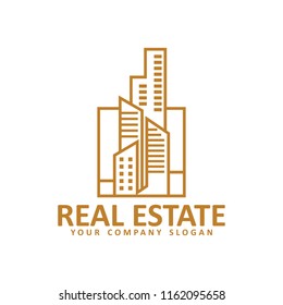 Real estate logo design template ,House logo ,Building logo design concept ,Vector illustration