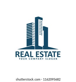 Real estate logo design template ,House logo ,Building logo design concept ,Vector illustration
