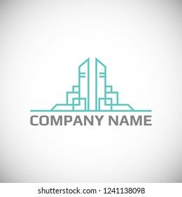 Real Estate Logo Design Template. Vector illustration