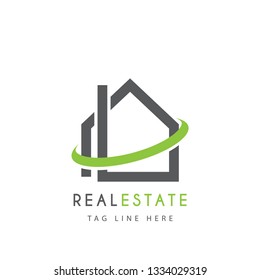 Real estate logo design template