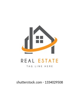 Real estate logo design template