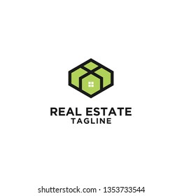 Real Estate logo design template. - Vector