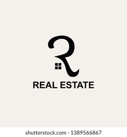 real estate logo design template vector