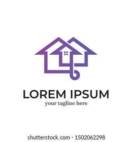Real Estate Logo Design Template Inspiration - Vector