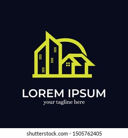 Real Estate Logo Design Template Inspiration - Vector