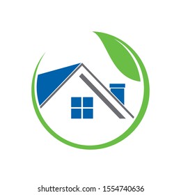 Real estate logo design template vector illustration