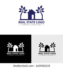 plantilla de diseño del logotipo inmobiliario
