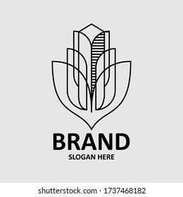 Real Estate Logo design template. Real Estate Logo Icon set. Roofing logo vector. Property logo design template vector. Real Estate Development vector.