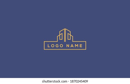 Real estate logo design template, Construction Architecture Building symbol vector logo design .mortgage logo design.