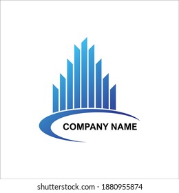 Real estate logo design template Premium Vector