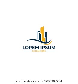 Plantilla de diseño de logotipo inmobiliario