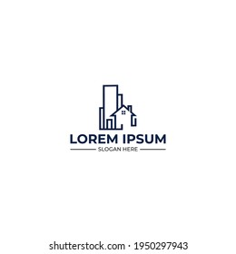 Real estate logo design template