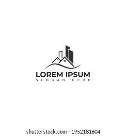 Plantilla de diseño de logotipo inmobiliario