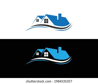 Plantilla de diseño de logotipo inmobiliario ,Concepto de diseño de logotipo de Casa y Edificio Vector