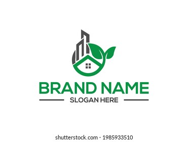 Real estate logo design template
