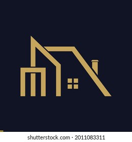 Vorlage für das Design von Logos für Immobilien für Unternehmen und Unternehmen