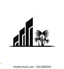 Vorlage für das Design von Logos für Immobilien für Unternehmen und Unternehmen