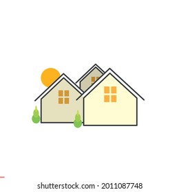 Vorlage für das Design von Logos für Immobilien für Unternehmen und Unternehmen