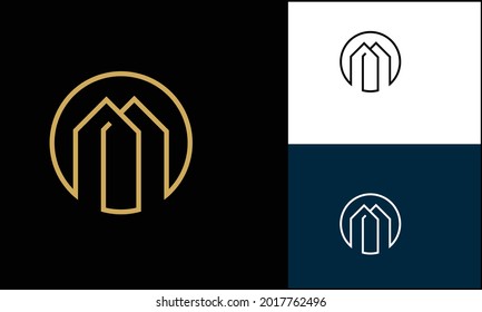 Plantilla de diseño del logotipo inmobiliario. Símbolo de construcción de arquitectura.
