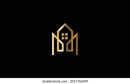 Real Estate Logo Design Template. Construction Architecture Building Symbol.