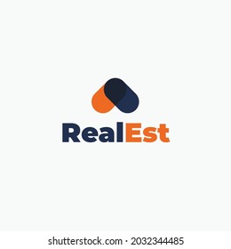 Real Estate Logo design template in vector