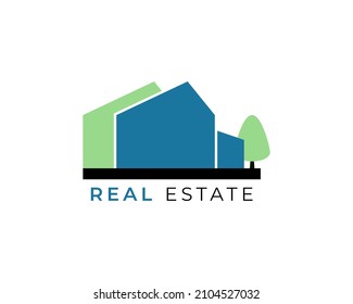 Plantilla de logotipo de residencia inmobiliaria