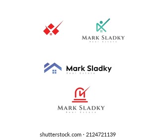 Real Estate  logo design Template vector