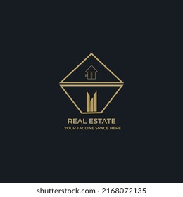 real estate logo design template vector