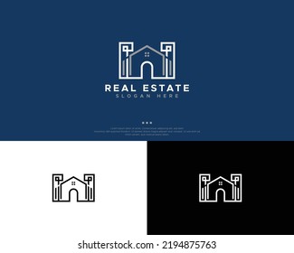Plantilla de diseño de logotipo inmobiliario
