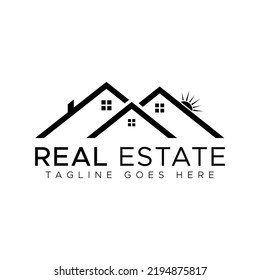 Real estate logo design template