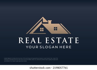 Plantilla de diseño de logotipo inmobiliario