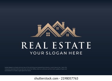 Plantilla de diseño de logotipo inmobiliario