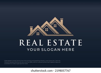 Plantilla de diseño de logotipo inmobiliario