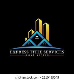 Real estate logo design template
