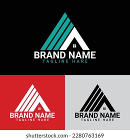 Plantilla de diseño de logotipo inmobiliario
