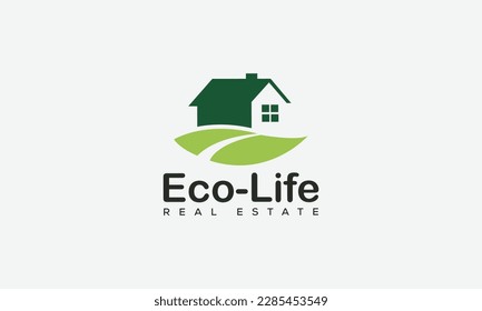 Real Estate Logo Design Template Vector Graphic Branding Element.
