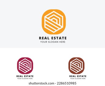 plantilla de diseño de logotipo inmobiliario 