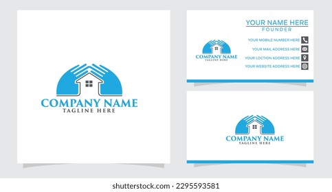 Real estate logo design template. inspiration for the business of building, and construction.