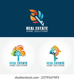 Real estate logo design template