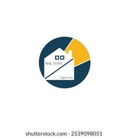 Design-Vorlage für Immobilien-Logo Konstruktion Architektur Gebäude Symbol, Vektorgrafik bearbeitbar