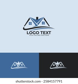 Real estate logo design template