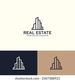Real estate logo design template
