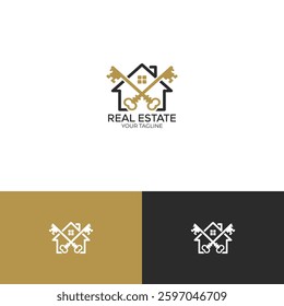 Real estate logo design template