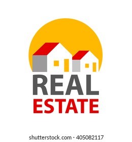 Inmobiliaria. Plantilla de diseño de logotipo. Icono de concepto abstracto de la casa. Ilustración vectorial.