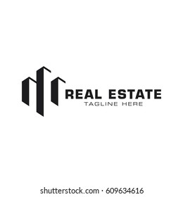 Real estate logo design template