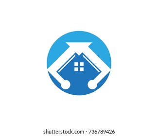 Real estate logo design template